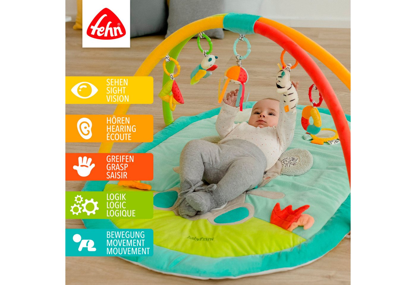 Fehn Baby Gym DoBabyDoo, 3-D-Activity-Decke Koala – Bild 2 von 5
