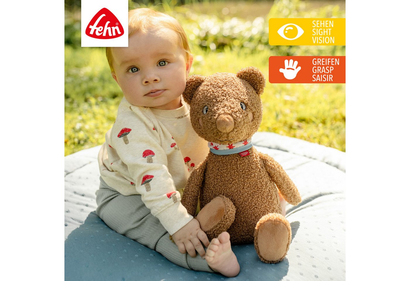 Fehn Kuscheltier FredErik, Bär XL – Bild 2 von 5