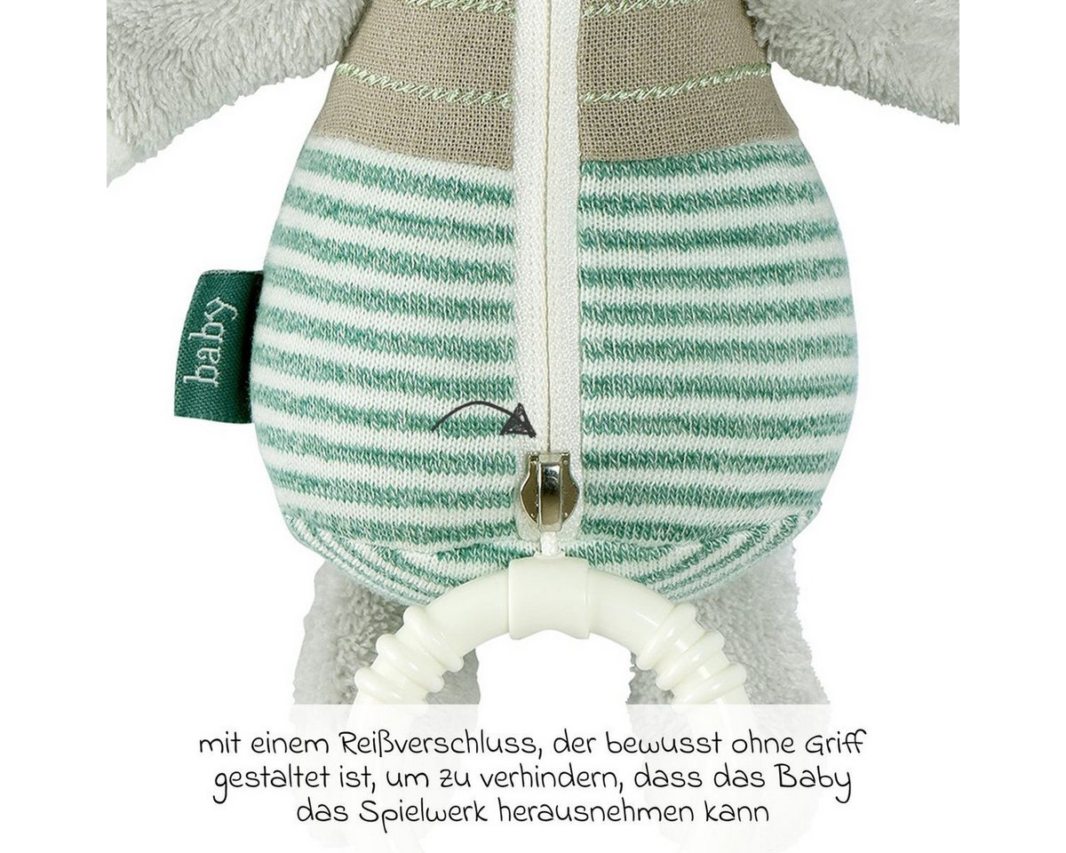 Fehn Spieluhr Esel, Kuscheltier mit Melodie 'Weißt du wieviel Sternlein stehen' – Bild 3 von 5