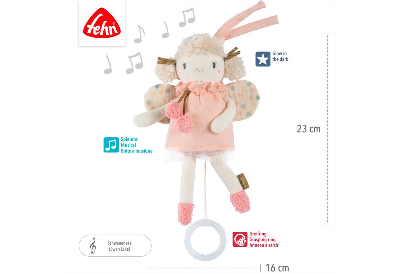 Fehn Spieluhr feehnLAND, Mini-Spieluhr Fee – Bild 5 von 5