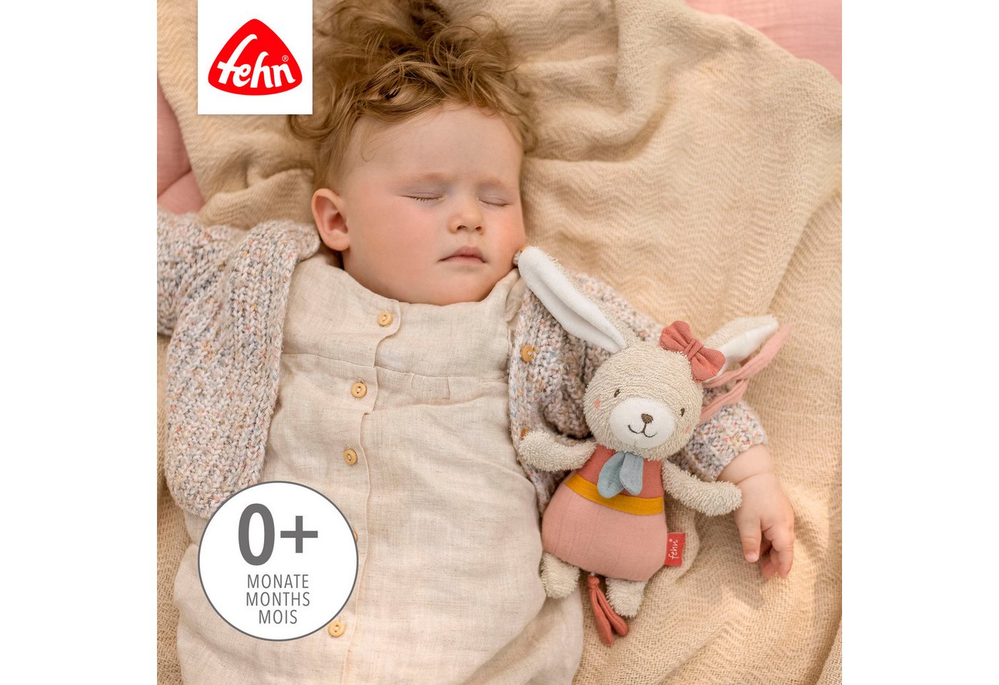 Fehn Spieluhr Spieluhr Hase, mit herausnehmbarem Spielwerk – Bild 3 von 5