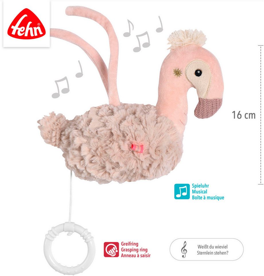 Fehn Spieluhr Lazy, Crazy & Pink, Flamingo – Bild 5 von 5