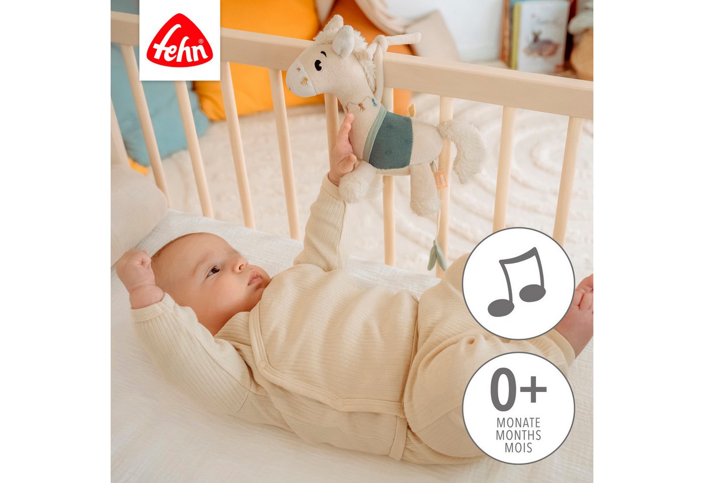 Fehn Spieluhr Pferdinand, Mini-Spieluhr Pferd – Bild 3 von 5