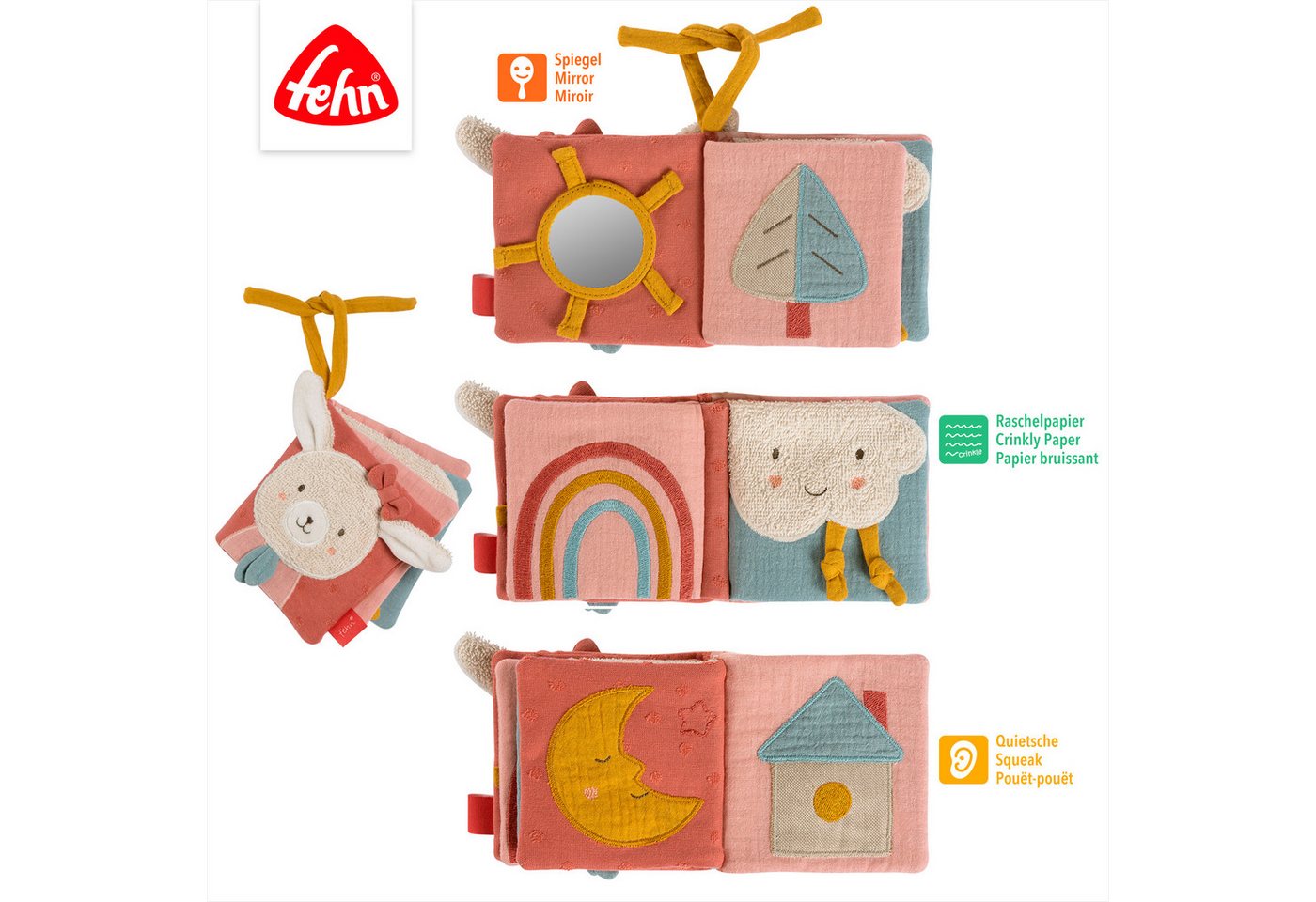 Fehn Stoffbuch Hase – Bild 3 von 5