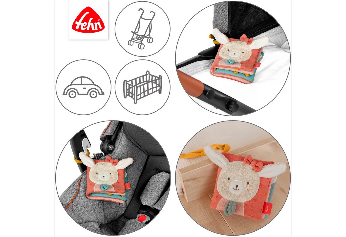 Fehn Stoffbuch Hase – Bild 4 von 5