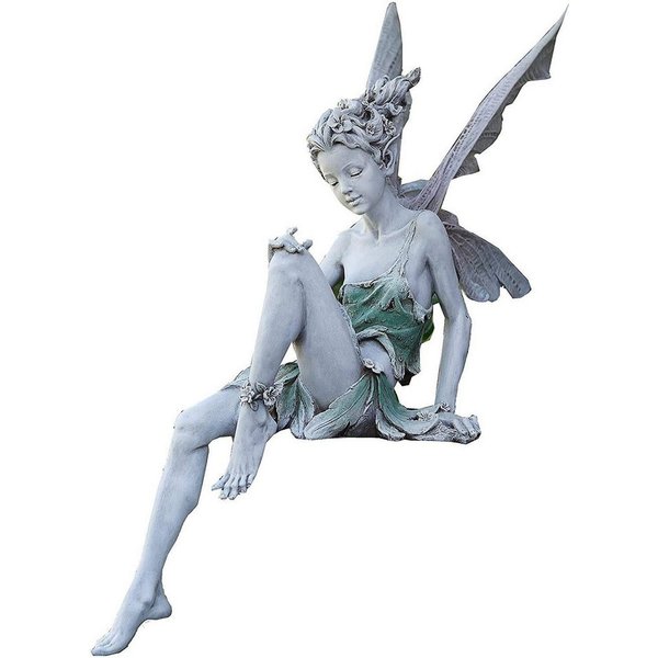 feinlux Dekofigur Gartenfigur Sitzende Fee Gartendeko Figuren Gartenfiguren für Außen (Set, 22 cm Höhe Tudor Und Turek Sitzen Magische Fee Statue( 1 Stück), Ein