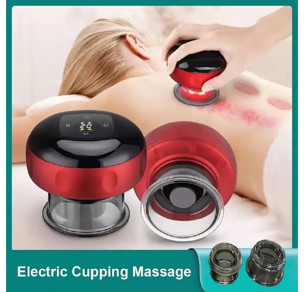 feinlux Massagegerät Intelligentes Elektrisches Rückenmassage 12 Gang, Packung, Vakuum-Massager, Schröpfmassagegerät Guasha-Gerät für, Nacken, Schulter mit Luft – Bild 4 von 5