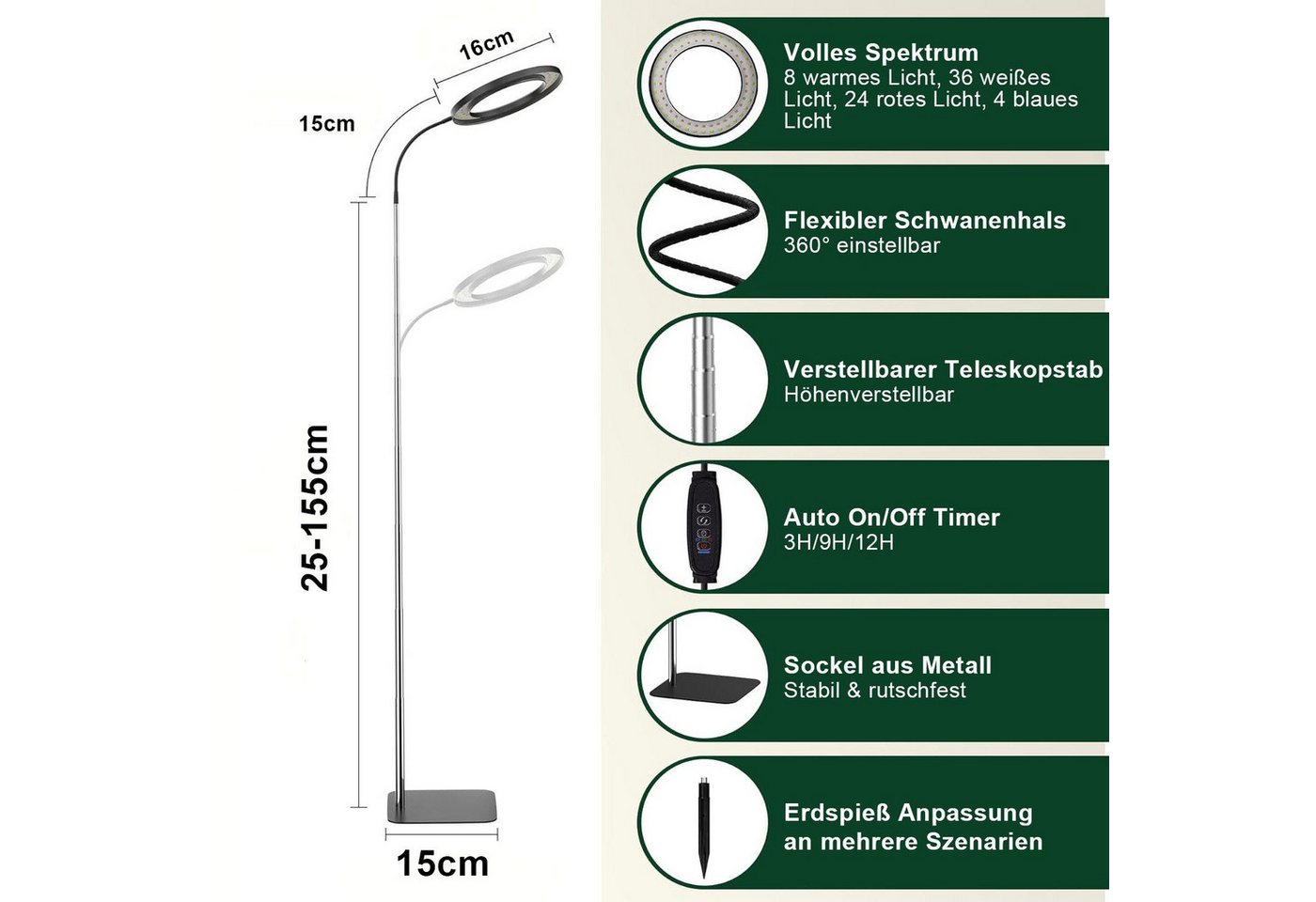 feinlux Pflanzenlampe – Bild 2 von 5
