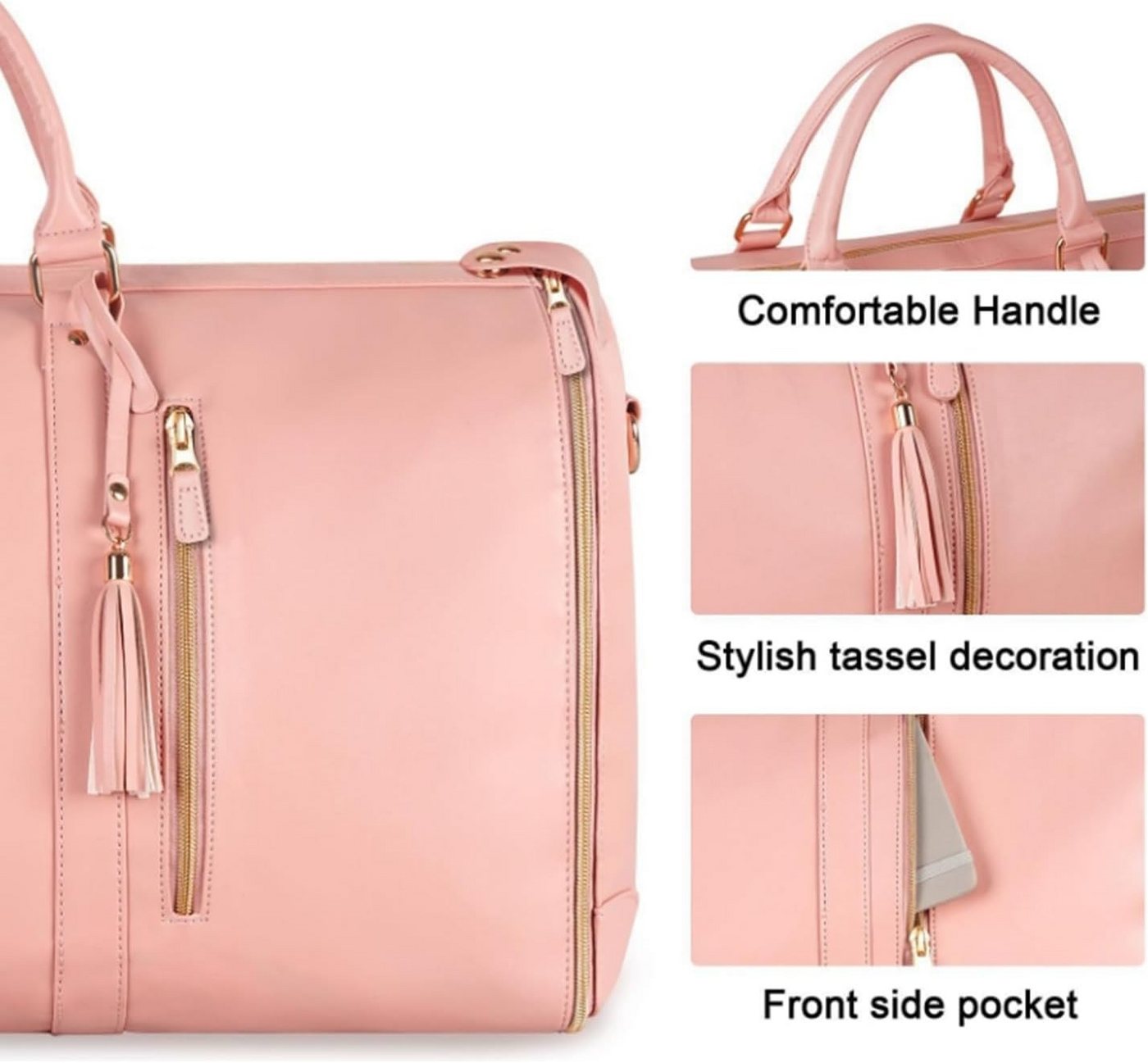 feinlux Shopper Reisetasche Foldybag,reisetasche faltbar,Travluxe Faltbare Reisetasche (Packung, Foldy Bag,Wasserdichter Kleidersack für Reisen), Perfekte Reise – Bild 4 von 5