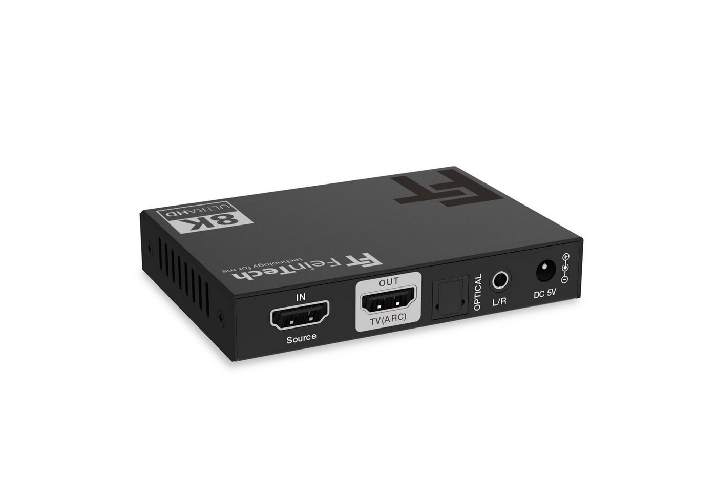 FeinTech AX210 HDMI 2.1 Audio Extractor SPDIF Toslink Cinch ARC HDMI-Adapter zu HDMI, 3,5-mm-Klinke, Toslink, HDMI 2.1 4K 120Hz & 8K 60Hz ARC – Bild 3 von 4