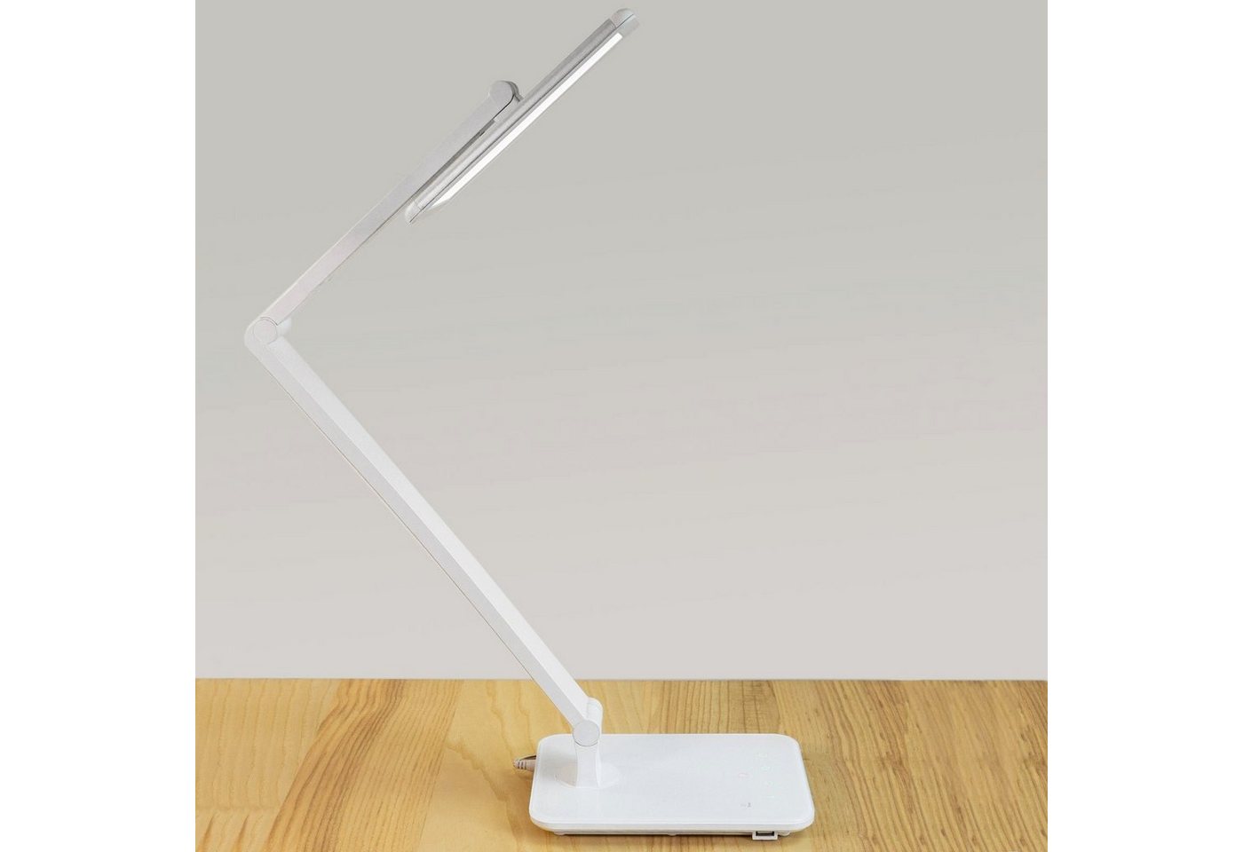 FeinTech LED Schreibtischlampe LTL00100, LED fest integriert, Tageslichtweiß, warmweiß, kaltweiß, neutralweiß, SmartTouch, USB – Bild 4 von 5