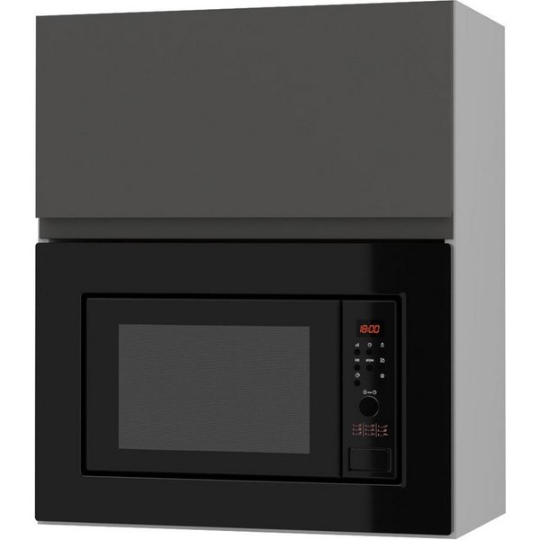 Feldmann-Wohnen Faltlifthängeschrank Avellino (W2MK/60, Mikrowellenumbauschrank mit Klapptür und Gasdruckdämpfer, 1-St., moderne Optik, Acrylfronten, Griffmulde