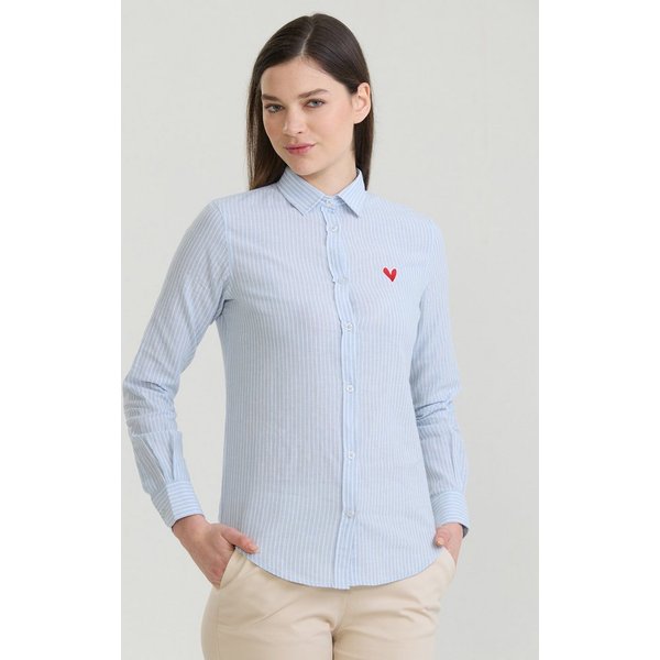 Felix Hardy Hemdbluse Gestreiftes Langarm Hemd