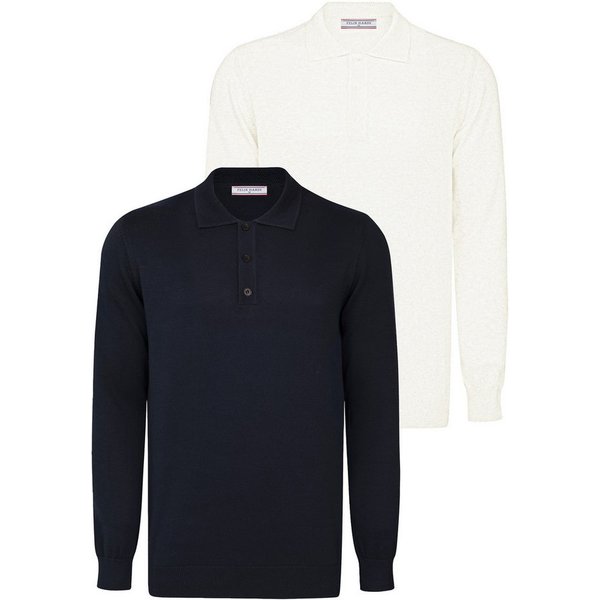 Felix Hardy Polokragenpullover Pullover mit Polo-Kragen 2er-Pack (Set)