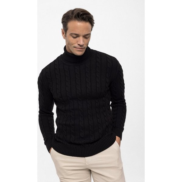 Felix Hardy Rollkragenpullover Rollkragenpullover mit Zopfmuster
