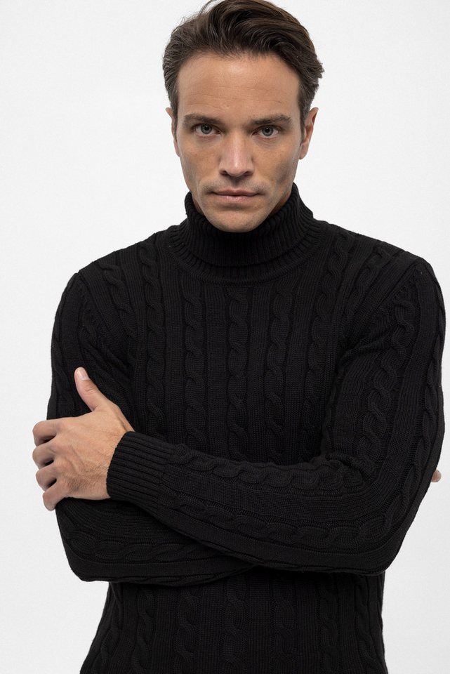 Felix Hardy Rollkragenpullover Rollkragenpullover mit Zopfmuster – Bild 2 von 3