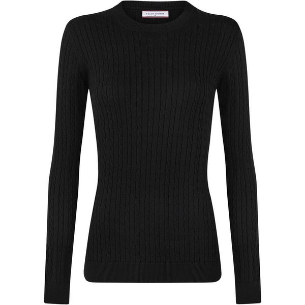 Felix Hardy Rundhalspullover Zopfmuster Pullover mit Rundhals
