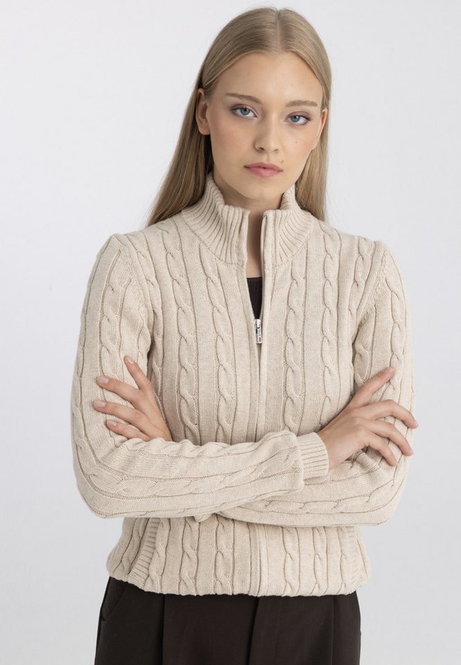 Felix Hardy Strickjacke Strickjacke mit Zopfmuster – Bild 3 von 5