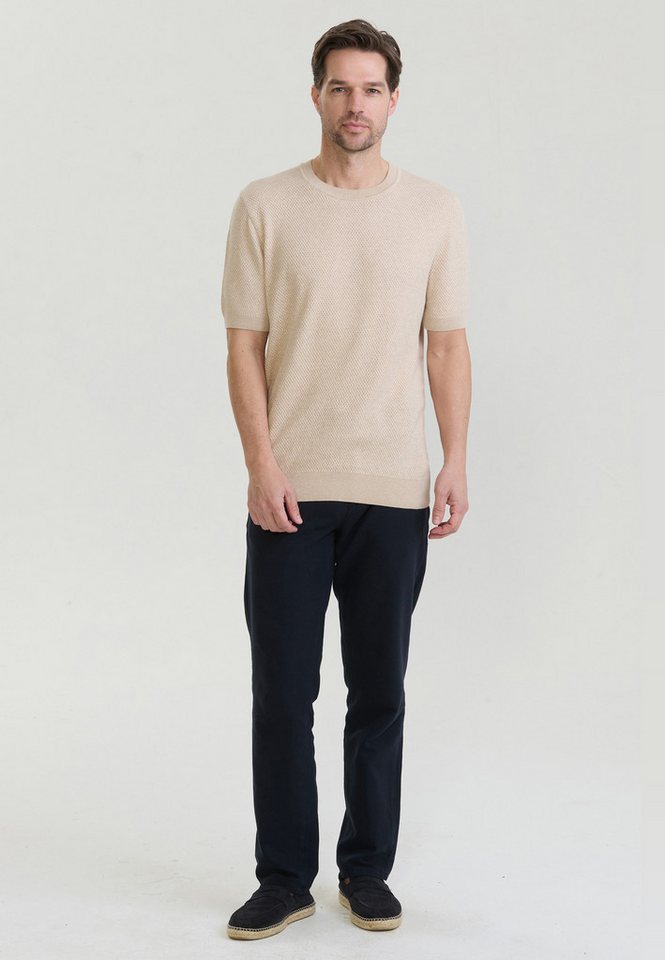 Felix Hardy T-Shirt Basic-Strick-T-Shirt mit Rundhalsausschnitt und Knöpfen – Bild 2 von 3