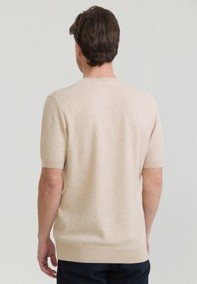 Felix Hardy T-Shirt Basic-Strick-T-Shirt mit Rundhalsausschnitt und Knöpfen – Bild 3 von 3