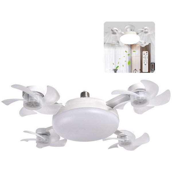 FELIXLEO Außen-Deckenleuchte Deckenventilator mit LED Licht Fernbedienung leise faltbar 60W