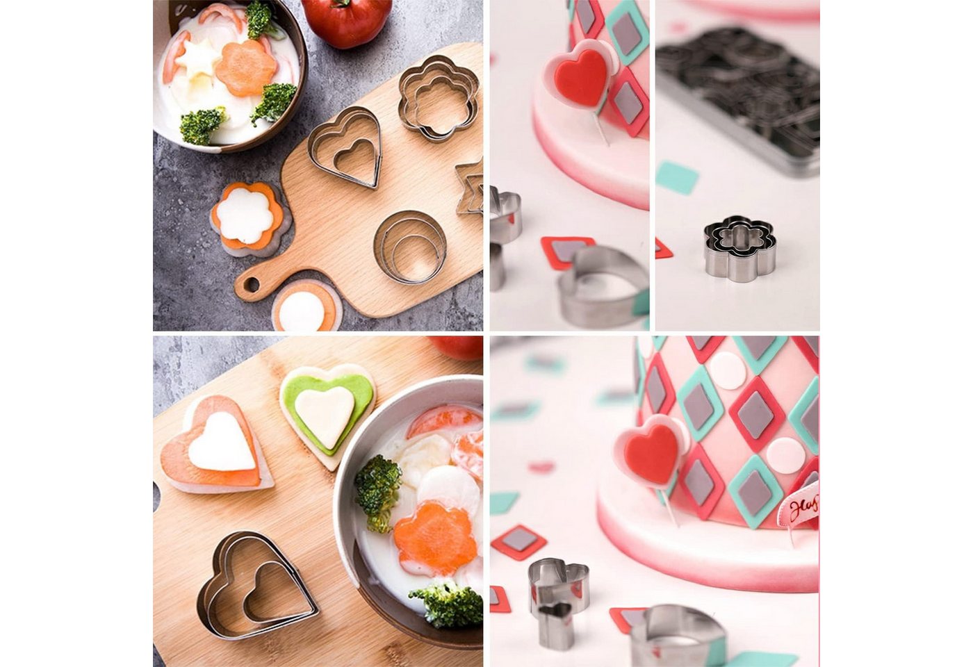 FELIXLEO Ausstechform Plätzchen Ausstecher Set 30tlg Edelstahl Mini Weihnachten, (1-St) – Bild 5 von 5
