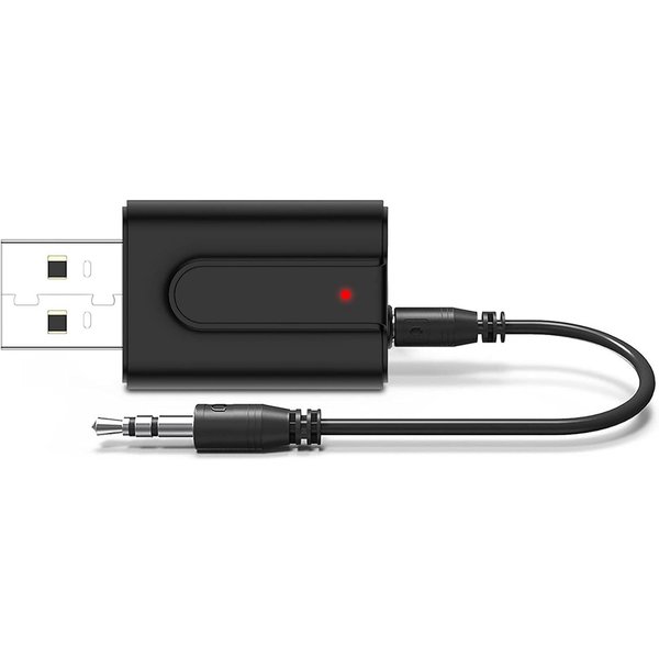 FELIXLEO Bluetooth®-Sender Bluetooth 5.0 Adapter 2in1 AUX Sender Empfänger 3,5mm.