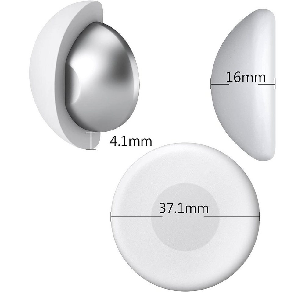 FELIXLEO Duschrollo Duschvorhang-Gewichte silikonbeschichtete Starke Duschvorhang-Magnete (3-tlg) – Bild 4 von 5