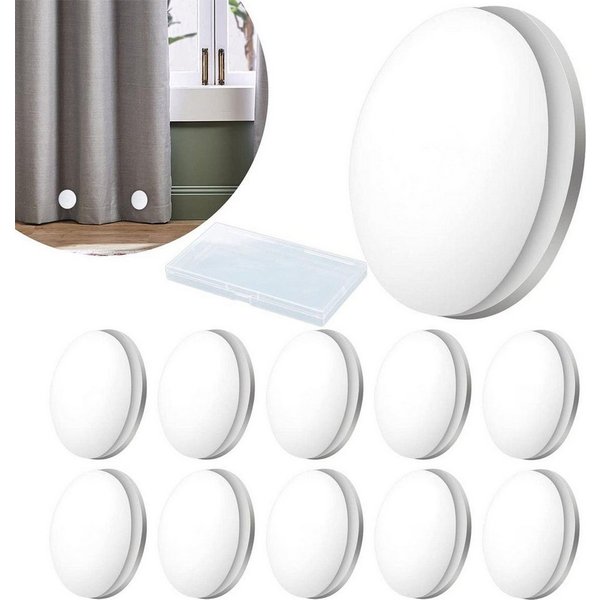 FELIXLEO Duschvorhangklammer Magnetische Duschvorhang Gewichte Rund Vorhang, (1-St)
