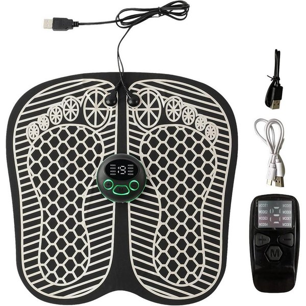 FELIXLEO EMS-Fußmassage-Gerät EMS Fußmassagegerät mit Heizung, 8 Modi 19 Stufen Shiatsu Massage, (1-tlg)