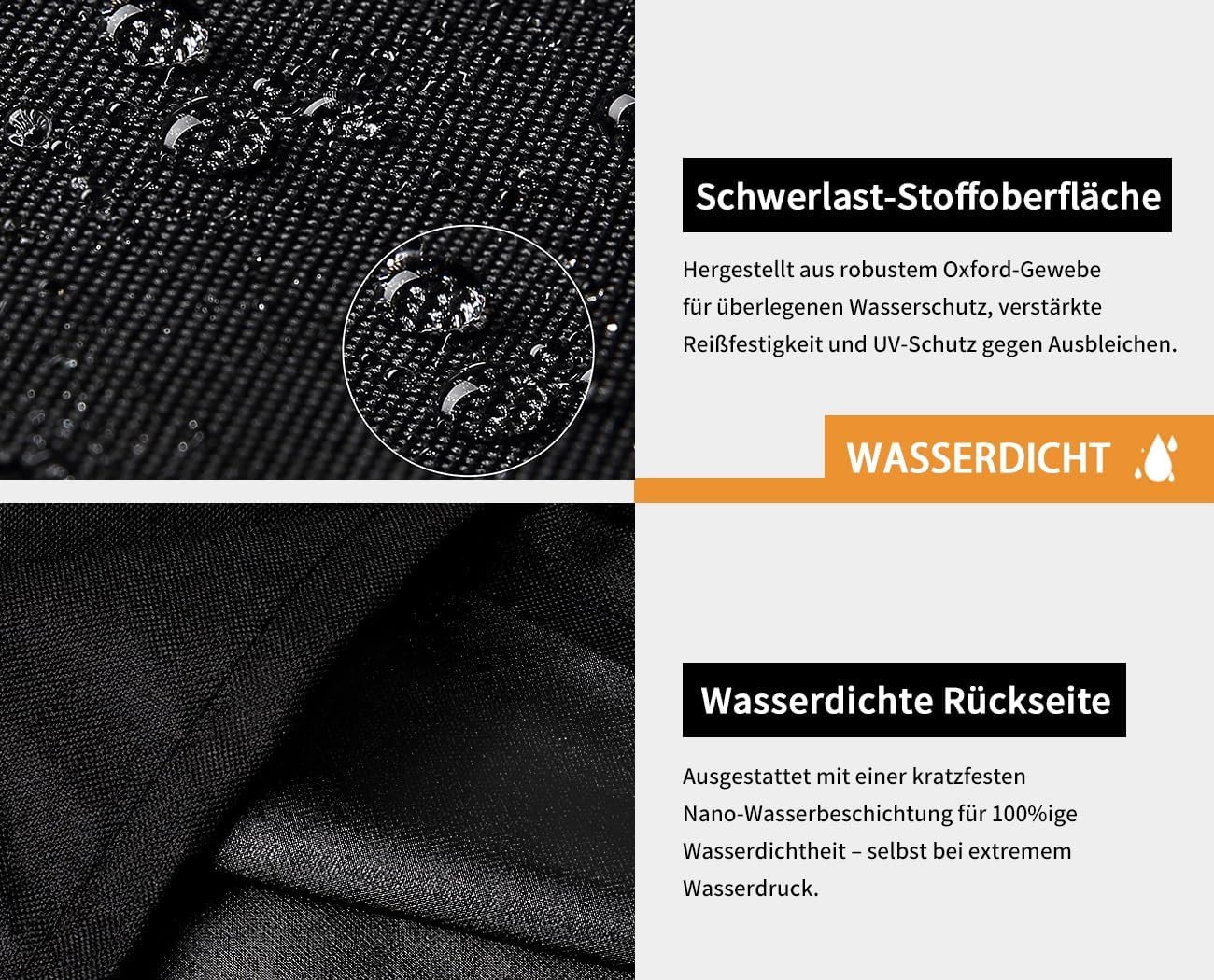 FELIXLEO Grillabdeckhaube Grillabdeckung wasserdicht wetterfest Staubschutz Oxford Stoff – Bild 4 von 5