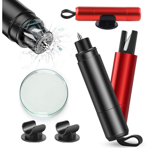 FELIXLEO Hammer 2er Notfallhammer Auto mit Gurtschneider Sicherheitshammer (1-St)