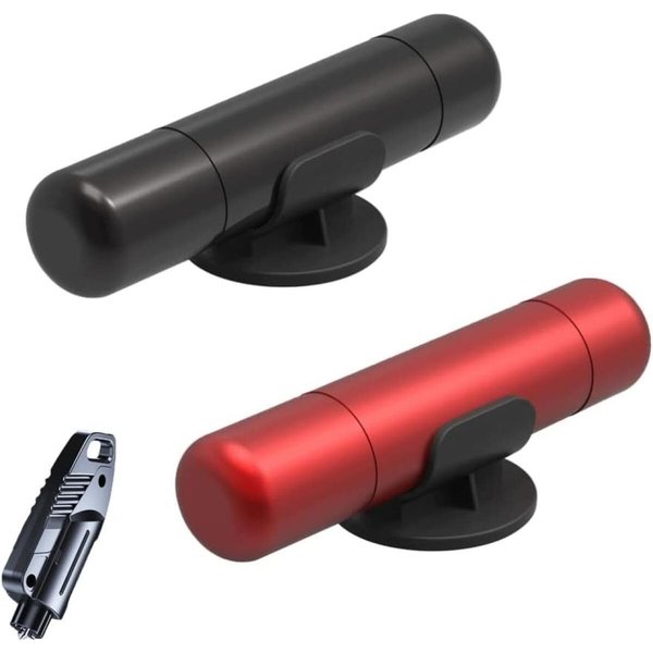 FELIXLEO Hammer Auto Sicherheitshammer 2in1 mit Gurtschneider Notfall Werkzeug (2-St)