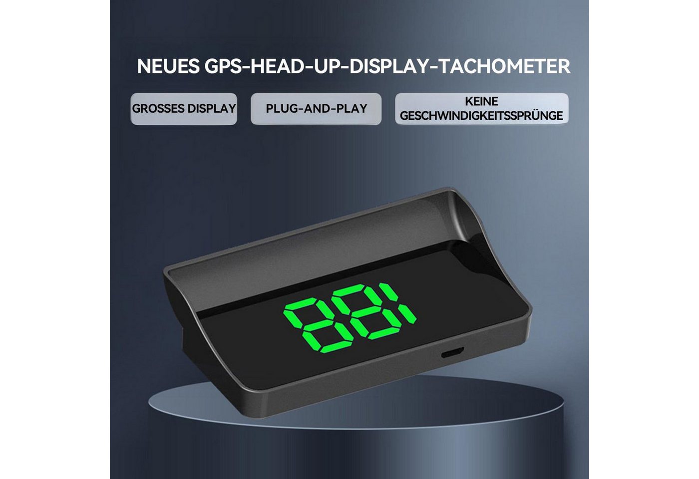 FELIXLEO Head Up Display Head Up Display GPS Tacho digital für Auto Motorrad Plug & Play – Bild 5 von 5