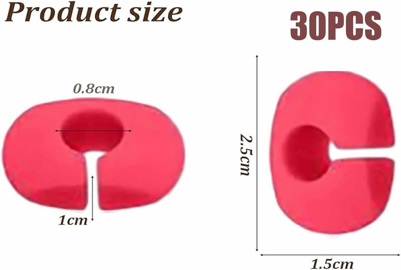 FELIXLEO Küchenorganizer-Set Silikon Glasmarker Wiederverwendbar Weinglas Trinkglas Markierung, (30-tlg) – Bild 2 von 5