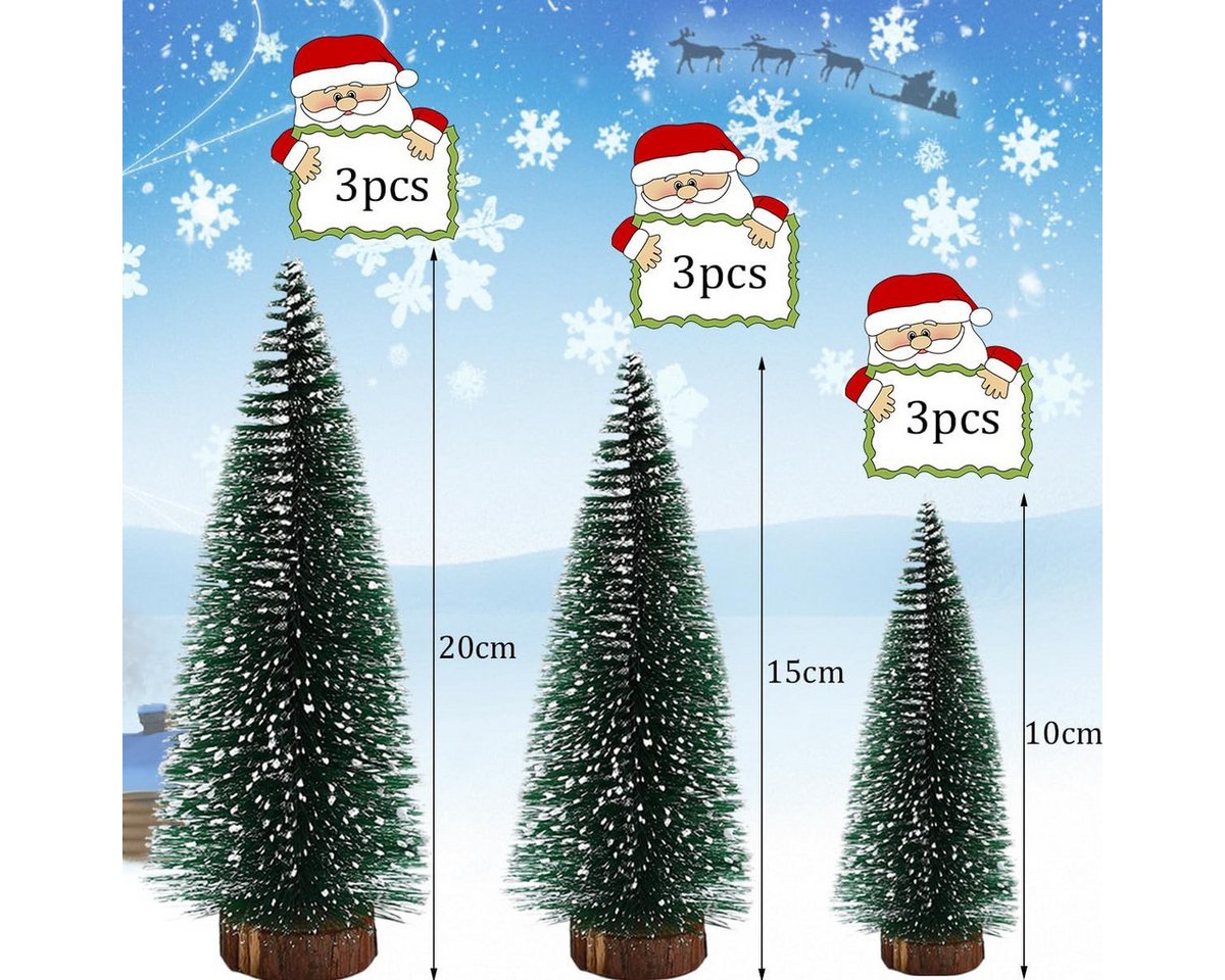 FELIXLEO Künstlicher Weihnachtsbaum Mini Weihnachtsbaum - Grüne Tannenbäume In 10/15/20 cm – Bild 2 von 5