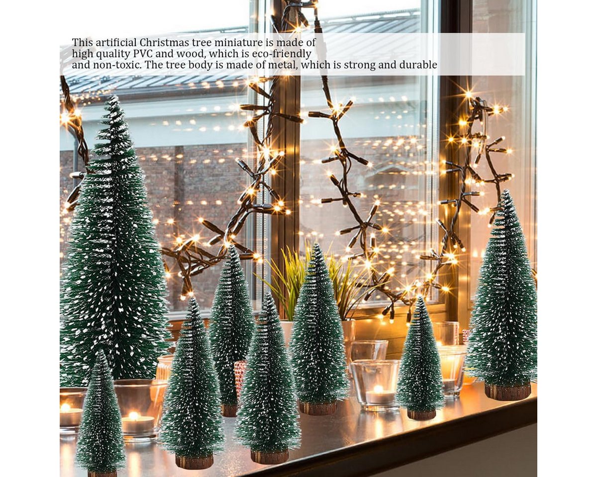 FELIXLEO Künstlicher Weihnachtsbaum Mini Weihnachtsbaum - Grüne Tannenbäume In 10/15/20 cm – Bild 4 von 5