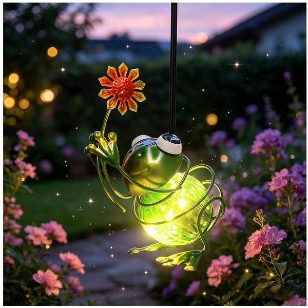FELIXLEO LED Solarleuchte Solar Schmetterlinge Außen Solar Deko Garten Hängend Wetterfest LED