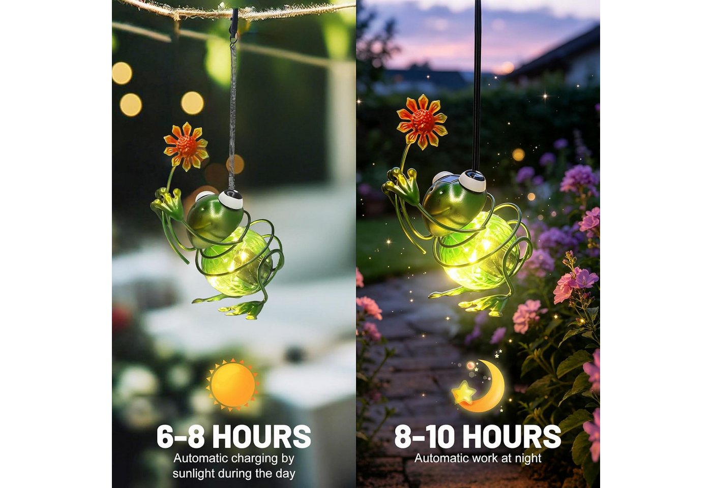 FELIXLEO LED Solarleuchte Solar Schmetterlinge Außen Solar Deko Garten Hängend Wetterfest LED – Bild 5 von 5