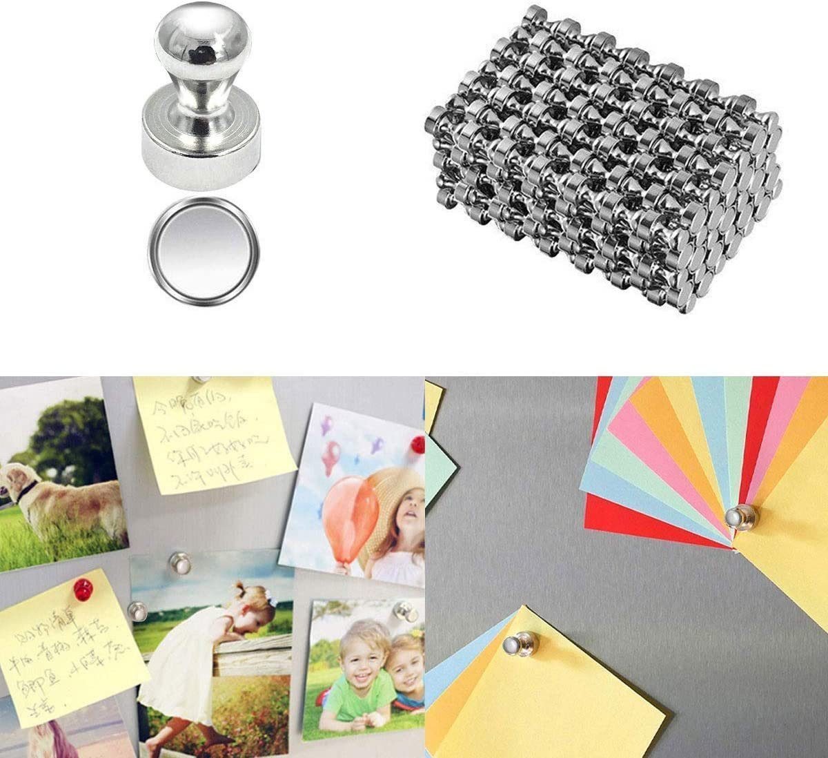 FELIXLEO Magnet Magnet Magnet Neodym Magnet Extra Stark 24 Stück Kegelmagnete (24-St) – Bild 2 von 5
