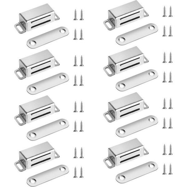 FELIXLEO Magnethalter Türmagnete Stark Magnetverschluss Schrankmagnete mit Schrauben (8-St)