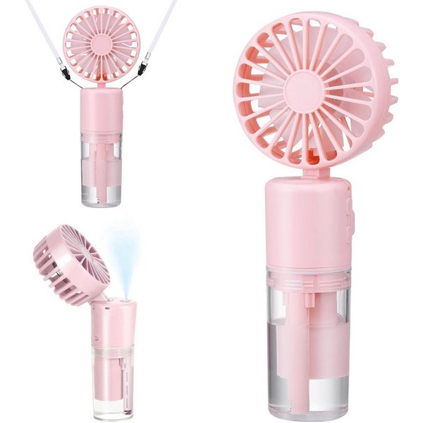 FELIXLEO Mini USB-Ventilator Handventilator mit Wassernebel 4000mAh USB Mini Ventilator