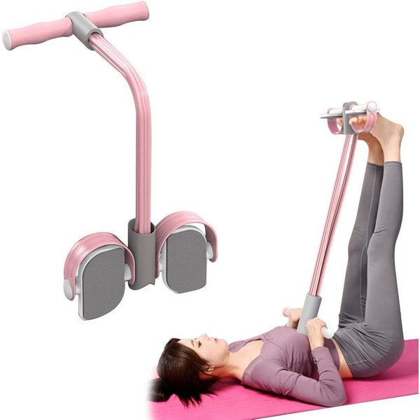 FELIXLEO Multitrainer Bauchtrainer Sit-Up Trainingsgeräte Bodybuilding Expander 6 Tubes, (1-St)