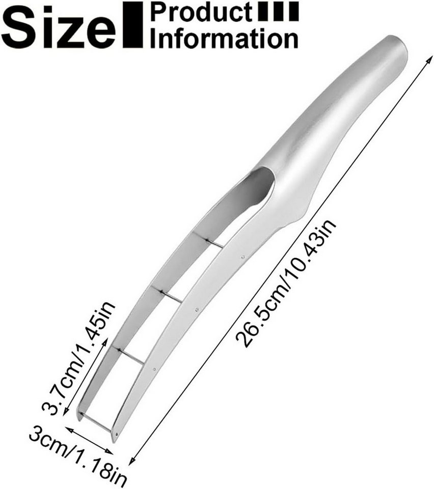 FELIXLEO Obstschneider Wassermelonen Schneider Edelstahl Melonen Messer Obstschneider, (1-tlg) – Bild 2 von 5