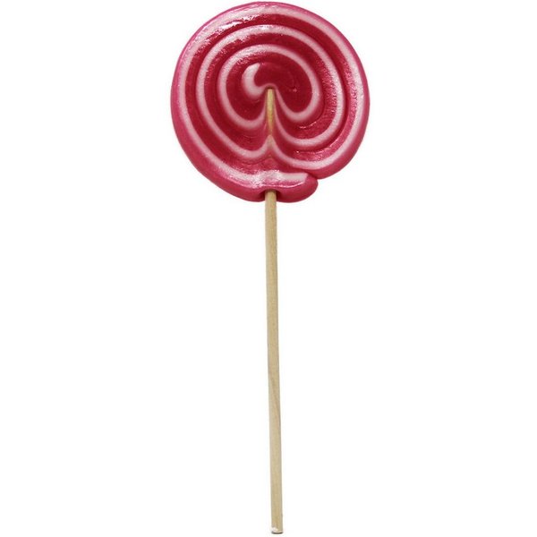 Felko Süßigkeit, Spiral Lolly Girl rosa weiß großer Lutscher mit Kirschgeschmack 80g