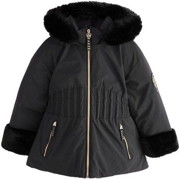 Baker by Ted Baker Fellimitatmantel Baker by Ted Baker Steppmantel mit Kunstfell (1-tlg)