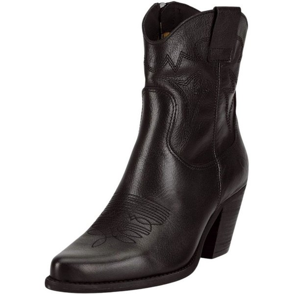 Felmini Stiefelette Leder . Cowboy Stiefelette