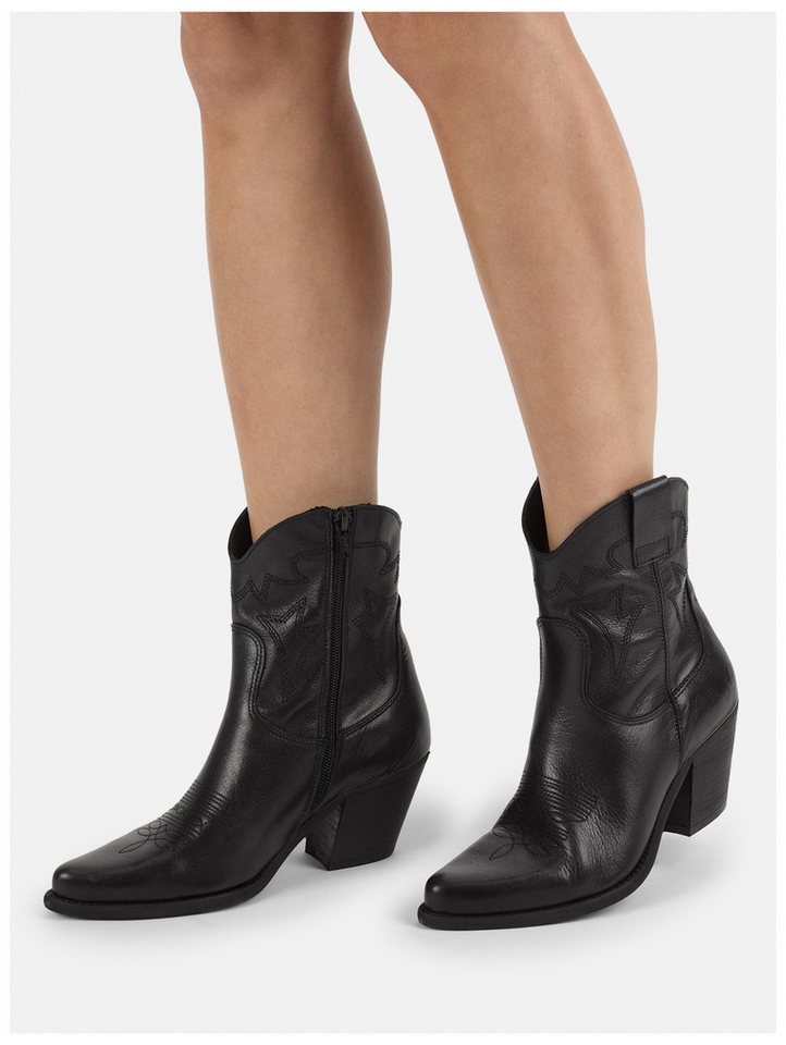 Felmini Stiefelette Leder . Cowboy Stiefelette – Bild 3 von 5