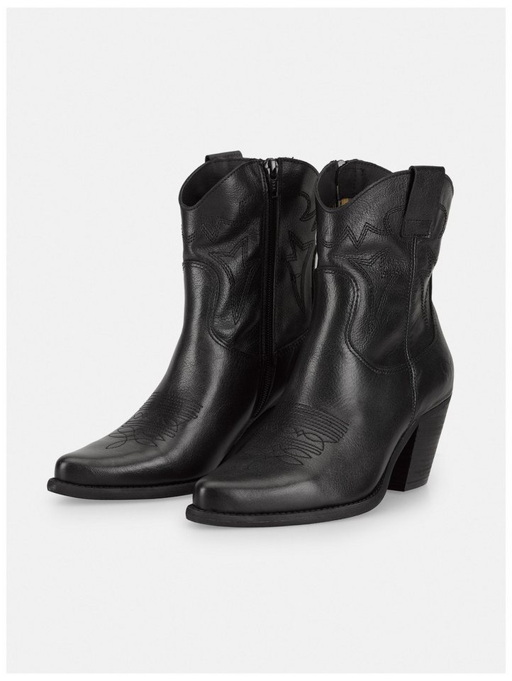 Felmini Stiefelette Leder . Cowboy Stiefelette – Bild 4 von 5