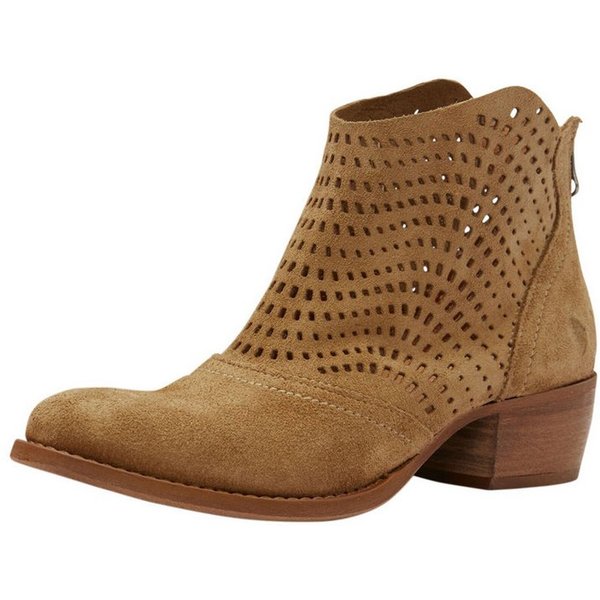 Felmini Stiefelette Veloursleder . Cowboy Stiefelette